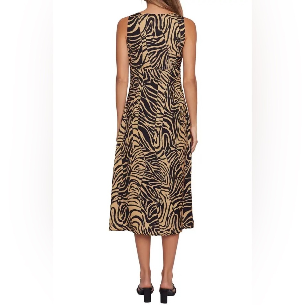 NWT LOST + WANDER Helena Love Tiger Animal Print Midi Babydoll Slip Dress XS - Picture 2 of 12